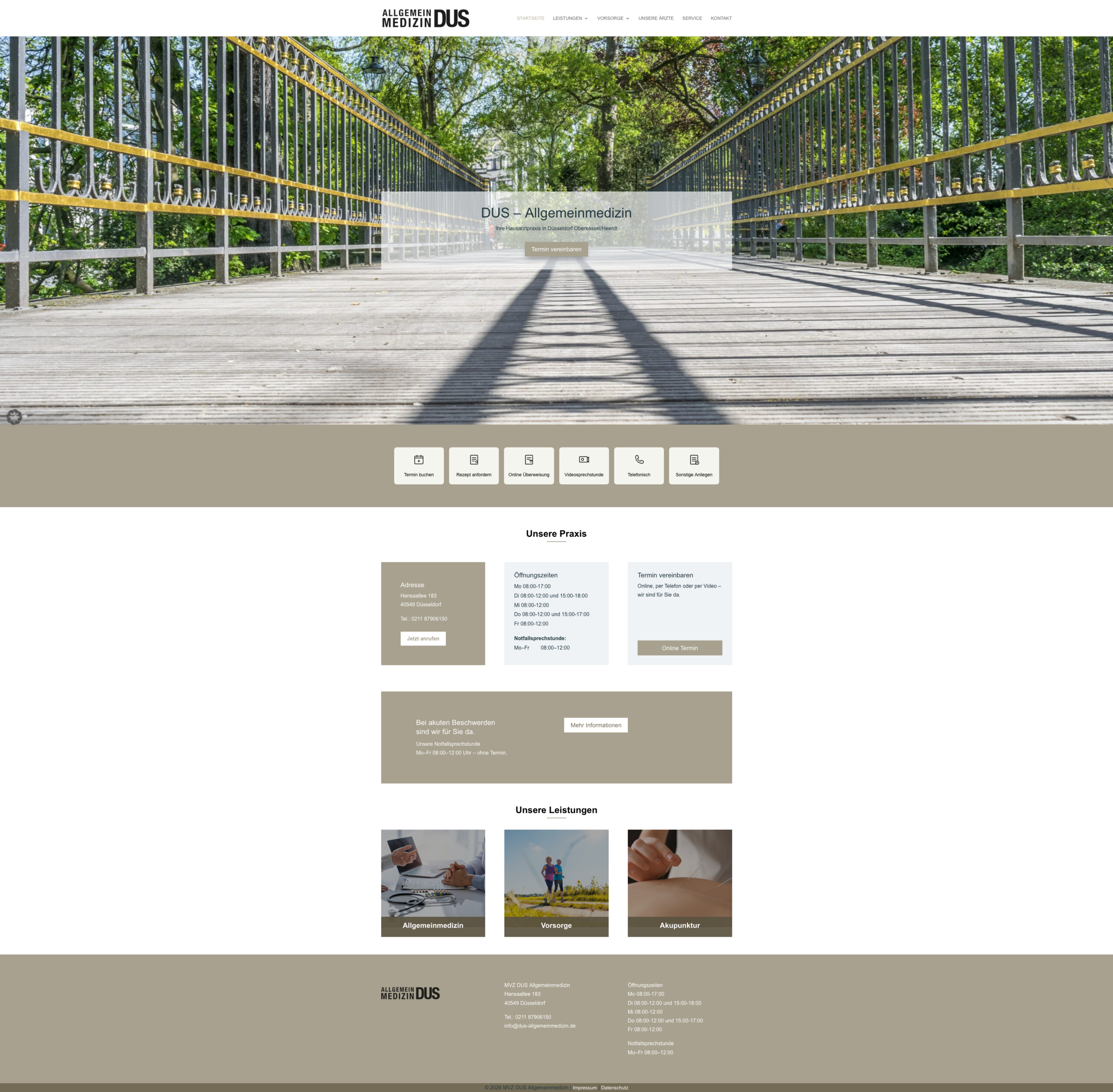 Neue Website für Hausarztpraxis: dus-allgemeinmedizin.de ist online